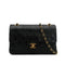 VINTAGE CHANEL CLASSIC FLAP SMALL CHAIN SHOULDER BAG BLACK LAMB SKIN GOLD HARDWARE 90313855