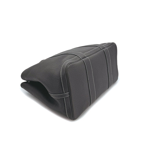 HERMES GARDEN PARTY PM GRAPHITE VEAU NEGONDA TOTE BAG 2007 SQUARE K 90313858