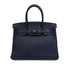 HERMES BIRKIN 30 BLUE NUIT TOGO HAND BAG 2016 X PALLADIUM HARDWARE 90313867