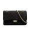 VINTAGE CHANEL 2.55 CHAIN SHOULDER BAG GRAY SUEDE GOLD HARDWARE 90314326