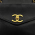 VINTAGE CHANEL TURN LOCK CHAIN TOTE BAG BLACK CAVIAR SKIN GOLD HARDWARE 90314371