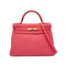 HERMES KELLY 32 RETOURNE ROSE LIPSTICK TOGO HAND SHOULDER BAG 2013 SQUARE Q GOLD HARDWARE 90314380
