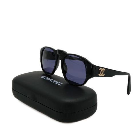 VINTAGE CHANEL SUNGLASSES COCOMARK BLACK EYEWEAR 90314392