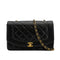 VINTAGE CHANEL DIANA MEDIUM CHAIN SHOULDER BAG BLACK LAMB SKIN GOLD HARDWARE 90314413