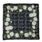VINTAGE_SCARF_CAMELLIA_BLACK _WHITE_GREEN_SILK_japan