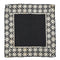 CHANEL VINTAGE SCARF COCOMARK BLACK BEIGE SILK 90314419
