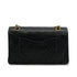 VINTAGE CHANEL CLASSIC FLAP MEDIUM CHAIN SHOULDER BAG BLACK LAMB SKIN GOLD HARDWARE 90314749