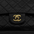 VINTAGE CHANEL CLASSIC FLAP MEDIUM CHAIN SHOULDER BAG BLACK LAMB SKIN GOLD HARDWARE 90314749