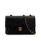 VINTAGE CHANEL CLASSIC FLAP SMALL CHAIN SHOULDER BAG BLACK LAMB SKIN GOLD HARDWARE 90314773
