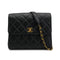 VINTAGE CHANEL MATELASSE CHAIN SHOULDER BAG BLACK LAMB SKIN GOLD HARDWARE 90314776