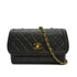 VINTAGE CHANEL MATELASSE CHAIN SHOULDER BAG DARK GREEN LAMB SKIN GOLD HARDWARE 90315623