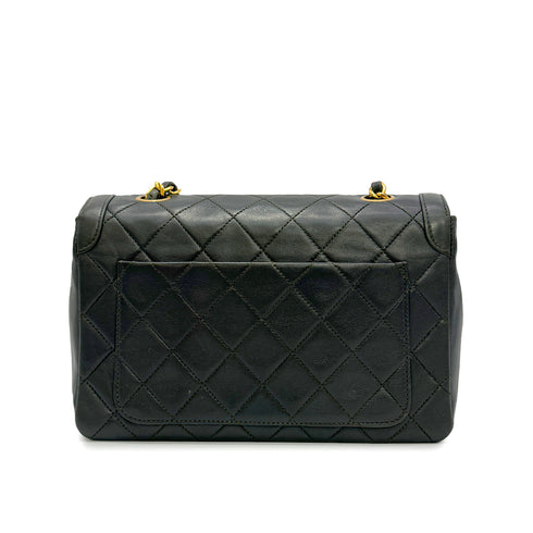 VINTAGE CHANEL MATELASSE CHAIN SHOULDER BAG DARK GREEN LAMB SKIN GOLD HARDWARE 90315623