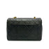 VINTAGE CHANEL MATELASSE CHAIN SHOULDER BAG DARK GREEN LAMB SKIN GOLD HARDWARE 90315623