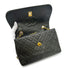 VINTAGE CHANEL MATELASSE CHAIN SHOULDER BAG DARK GREEN LAMB SKIN GOLD HARDWARE 90315623