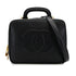 VINTAGE CHANEL BIG COCO VANITY HAND SHOULDER BAG BLACK CAVIAR SKIN GOLD HARDWARE 90315875