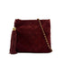 VINTAGE CHANEL FRINGE CHAIN SHOULDER BAG BROWN SUEDE GOLD HARDWARE 90316158