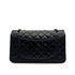 VINTAGE CHANEL 2.55 CHAIN SHOULDER BAG BLACK LEATHER CUTLERY CARM 90316165