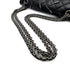 VINTAGE CHANEL 2.55 CHAIN SHOULDER BAG BLACK LEATHER CUTLERY CARM 90316165