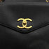 VINTAGE CHANEL TURN LOCK CHAIN TOTE BAG BLACK CAVIAR SKIN GOLD HARDWARE 90317009
