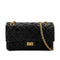 CHANEL 2.55 CHAIN SHOULDER BAG BLACK LEATHER GOLD HARDWARE 90317289