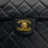 VINTAGE CHANEL MINI SQUARE 17 CHAIN SHOULDER BAG BLACK LAMB SKIN GOLD HARDWARE 90317863