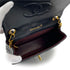 VINTAGE CHANEL MINI SQUARE 17 CHAIN SHOULDER BAG BLACK LAMB SKIN GOLD HARDWARE 90317863