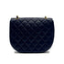 VINTAGE CHANEL MATELASSE BIG COCO CHAIN SHOULDER BAG NAVY LAMB SKIN GOLD HARDWARE 90317887
