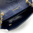 VINTAGE CHANEL MATELASSE BIG COCO CHAIN SHOULDER BAG NAVY LAMB SKIN GOLD HARDWARE 90317887