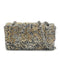 VINTAGE CHANEL MATELASSE CHAIN SHOULDER BAG GRAY RHINESTONE TWEED SILVER HARDWARE 90318186