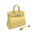 HERMES BIRKIN 25 JAUNE POUSSIN VEAU SWIFT HAND BAG 2015 T STAMP PALLADIUM HARDWARE 90318191