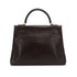 HERMES KELLY 32 RETOURNE CHOCOLAT BOXCALF HAND BAG 1975 CIRCLE E GOLD HARDWARE 90318611