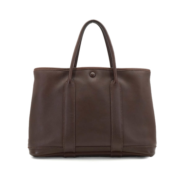 HERMES GARDEN PARTY TPM HAVANE VEAU GULLIVER HAND BAG 2005 SQUARE I 90318616