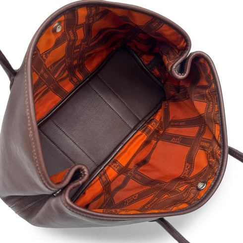 HERMES GARDEN PARTY TWILLY TPM HAVANE VEAU GULLIVER HAND BAG 2005 SQUARE I 90318616