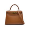 HERMES KELLY 28 SELLIER GOLD COUCHEVEL HAND SHOULDER BAG 1996 CIRCLE Z GOLD HARDWARE 90318741