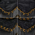 VINTAGE CHANEL MAXI MATELASSE 34 CHAIN SHOULDER BAG BLACK PATENT LEATHER GOLD HARDWARE 90318756