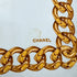 VINTAGE CHANEL SCARF CAMELLIA CHAIN MOTIF LIGHT BLUE SILK 90320192