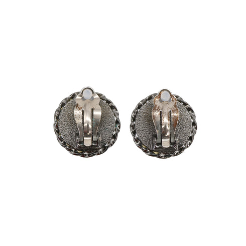 CHANEL EARRINGS MADEMOISELLE SILVER ACCESSORY 03P 90321049