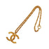 VINTAGE CHANEL NECKLACE COCOMARK GOLD ACCESSORY 90321138