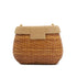 VINTAGE CHANEL COCOMARK TURN LOCK BASKET CHAIN SHOULDER BAG BEIGE RATTAN LAMB SKIN GOLD HARDWARE 90321145