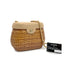 VINTAGE CHANEL COCOMARK TURN LOCK BASKET CHAIN SHOULDER BAG BEIGE RATTAN LAMB SKIN GOLD HARDWARE 90321145