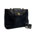 VINTAGE CHANEL SUPER MODEL CHAIN TOTE BAG BLACK CAVIAR SKIN GOLD HARDWARE 90321159