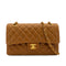 VINTAGE CHANEL CLASSIC FLAP MEDIUM CHAIN SHOULDER BAG BROWN LAMB SKIN GOLD HARDWARE 90324816
