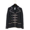 CHANEL COCO BUTTON JACKET BLACK SILVER COTTON 38 06P RTW 90325366