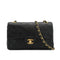 VINTAGE CHANEL CLASSIC FLAP SMALL CHAIN SHOULDER BAG BLACK LAMB SKIN GOLD HARDWARE 90334870
