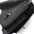 VINTAGE CHANEL NEW TRAVEL LINE EAST WEST CHOCOLATE BAR CHAIN SHOULDER BAG BLACK NYLON 90339648