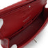 CHANEL CLASSIC FLAP MEDIUM CHAIN SHUOLDER BAG RED CAVIAR SKIN SILVER HARDWARE 90339659