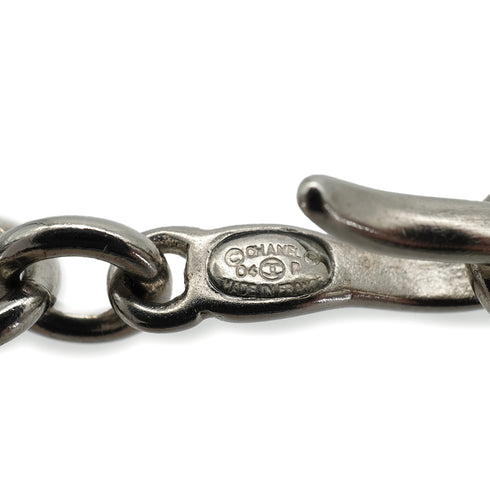 CHANEL CHAIN BELT LOGO CHARM COCOMARK SILVER MULTICOLOR ACCESSORY 04P 90339690