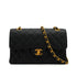 VINTAGE CHANEL CLASSIC FLAP SMALL CHAIN SHOULDER BAG BLACK CAVIAR SKIN GOLD HARDWARE 90339973