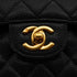 VINTAGE CHANEL CLASSIC FLAP SMALL CHAIN SHOULDER BAG BLACK CAVIAR SKIN GOLD HARDWARE 90339973