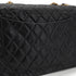 VINTAGE CHANEL MAXI MATELASSE 34 CHAIN SHOULDER BAG BLACK LAMB SKIN GOLD HARDWARE 90340137